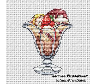 Ice Cream Cross stitch pattern