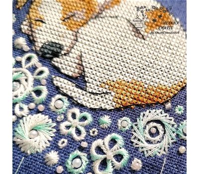 Moonlight Puppy Embroidery chart