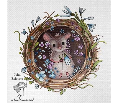 Cute Mouse cross stitch pattern