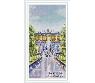 Fountains at Noon cross stitch