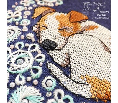 Sleeping Puppy Embroidery