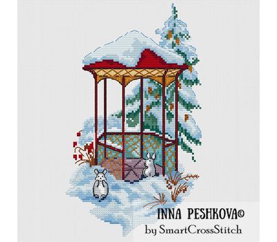 Winter Arbor cross stitch pattern