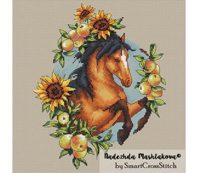 Apple Horse cross stitch