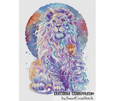 Aslan cross stitch