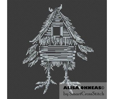 Chicken Legs Hut cross stitch chart