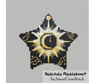 Dawn Star cross stitch pattern