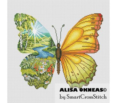 Day Butterfly cross stitch