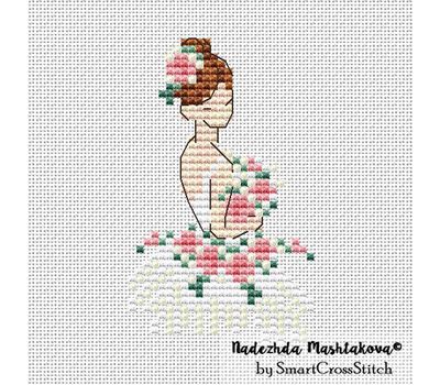 Fairy Flower plug cross stitch pattern
