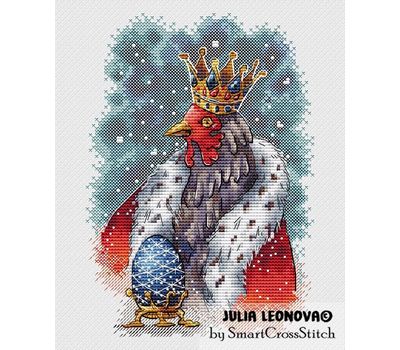 Her Majesty Hen cross stitch