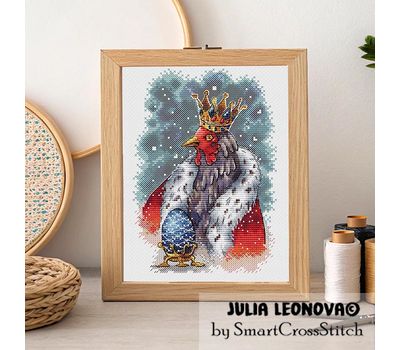 Her Majesty Hen cross stitch pattern