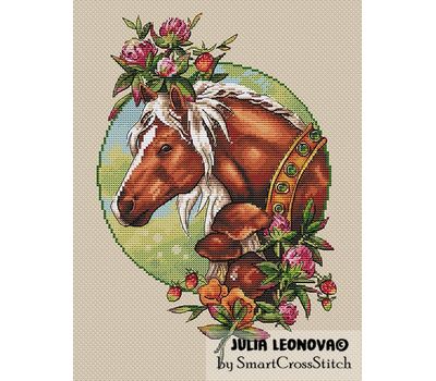 July Horse cross stitch