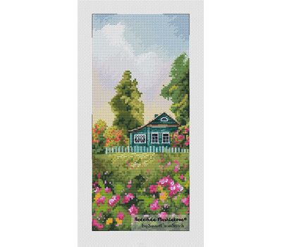 July Rural Landscape cross stitch