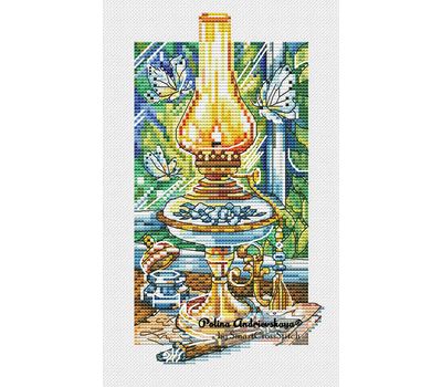 Kerosene lamp cross stitch patternKerosene lamp cross stitch