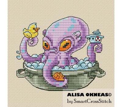 Kraken cross stitch