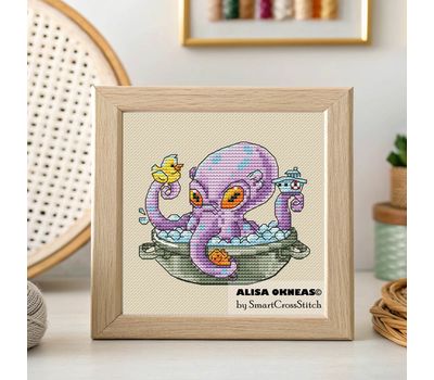 Kraken cross stitch pattern