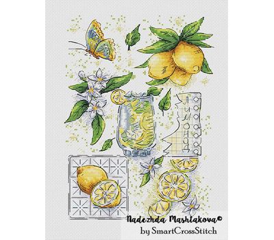 Lemonade Sampler cross stitch