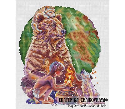 Mowgli cross stitch