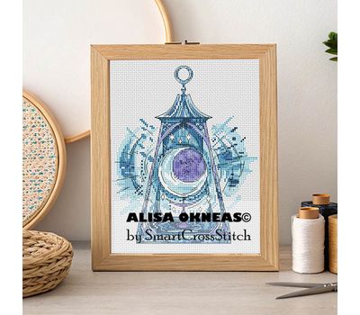 Night lantern cross stitch