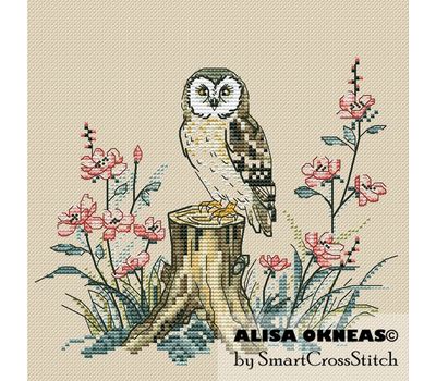 Orient Owl cross stitch