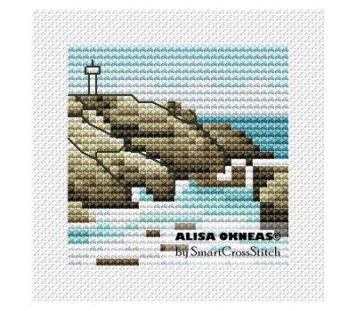 Sea Landscape #3 cross stitch
