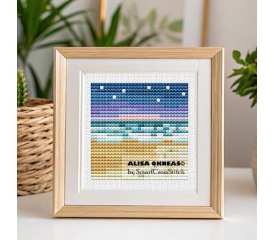 Sea Landscape #2 cross stitch pattern
