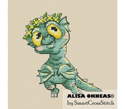 Wyvern cross stitch