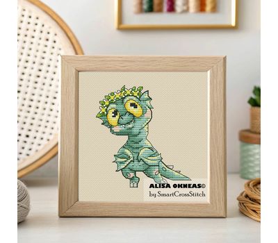 Wyvern cross stitch pattern