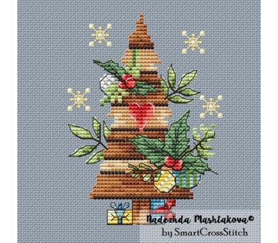 Xmas Tree minimalistic cross stitch chart