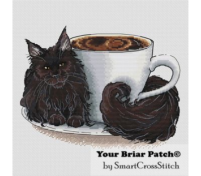 Coffee Shop - Americano Cat cross stitch