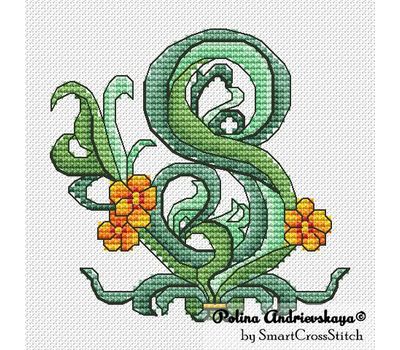Art Nouveau Eight cross stitch