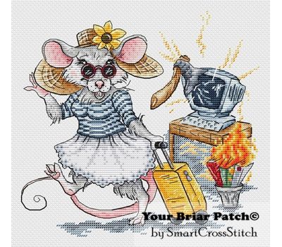 Beatrice the Rat cross stitch