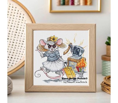 Beatrice the Rat cross stitch pattern