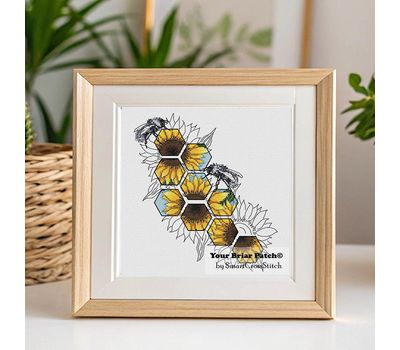 Bees cross stitch pattern
