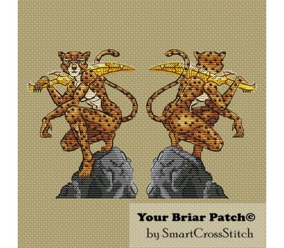 Cheetah cross stitch