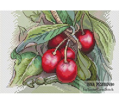 Wild cherry cross stitch chart