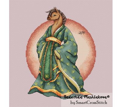 Chinese Horse cross stitch