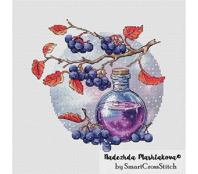 Chokeberry Elixir cross stitch