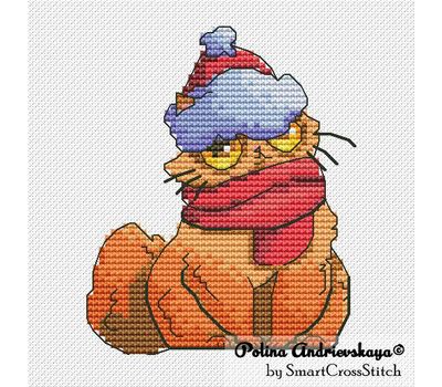 Christmas Cat cross stitch