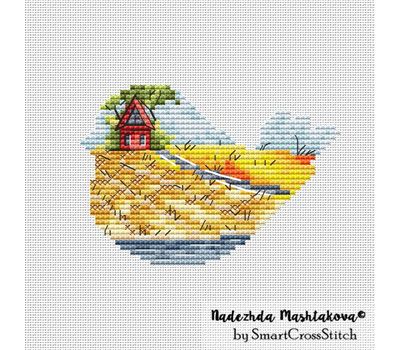 Country bird cross stitch