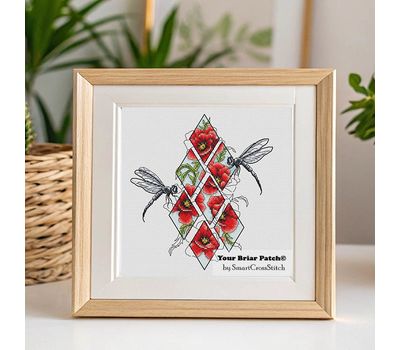 Dragonflies cross stitch pattern