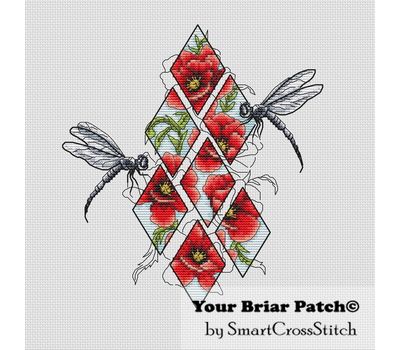 Dragonflies cross stitch
