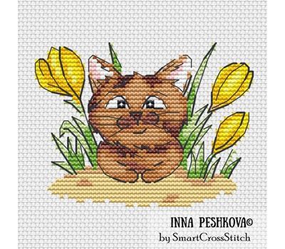 Cat the Dreamer cross stitch