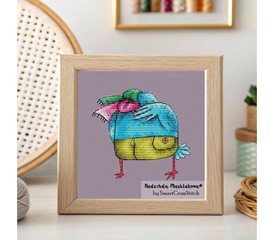 Excuse Me Bird cross stitch pattern