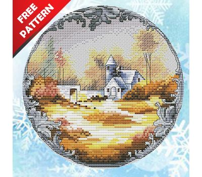First Snow Free cross stitch