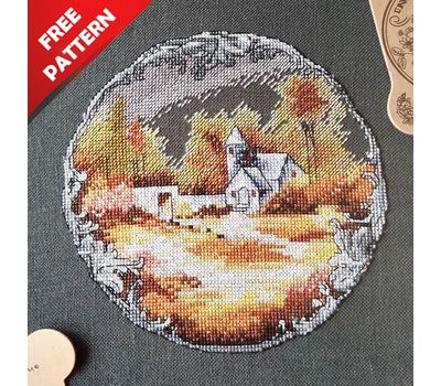 First Snow Free cross stitch pattern