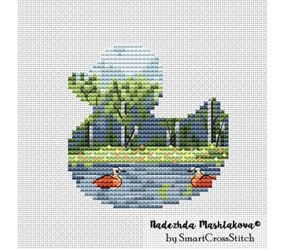 Forest Bird cross stitch