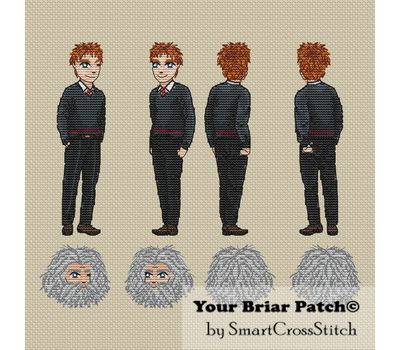 Fred and George Weasley cross stitch
