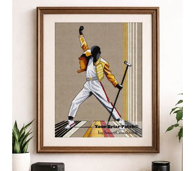 Freddie Mercury Show Must Go On cross stitch pattern