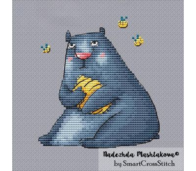 Funny Bear cross stitch
