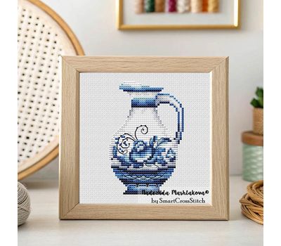 The Gzhel Vase cross stitch pattern